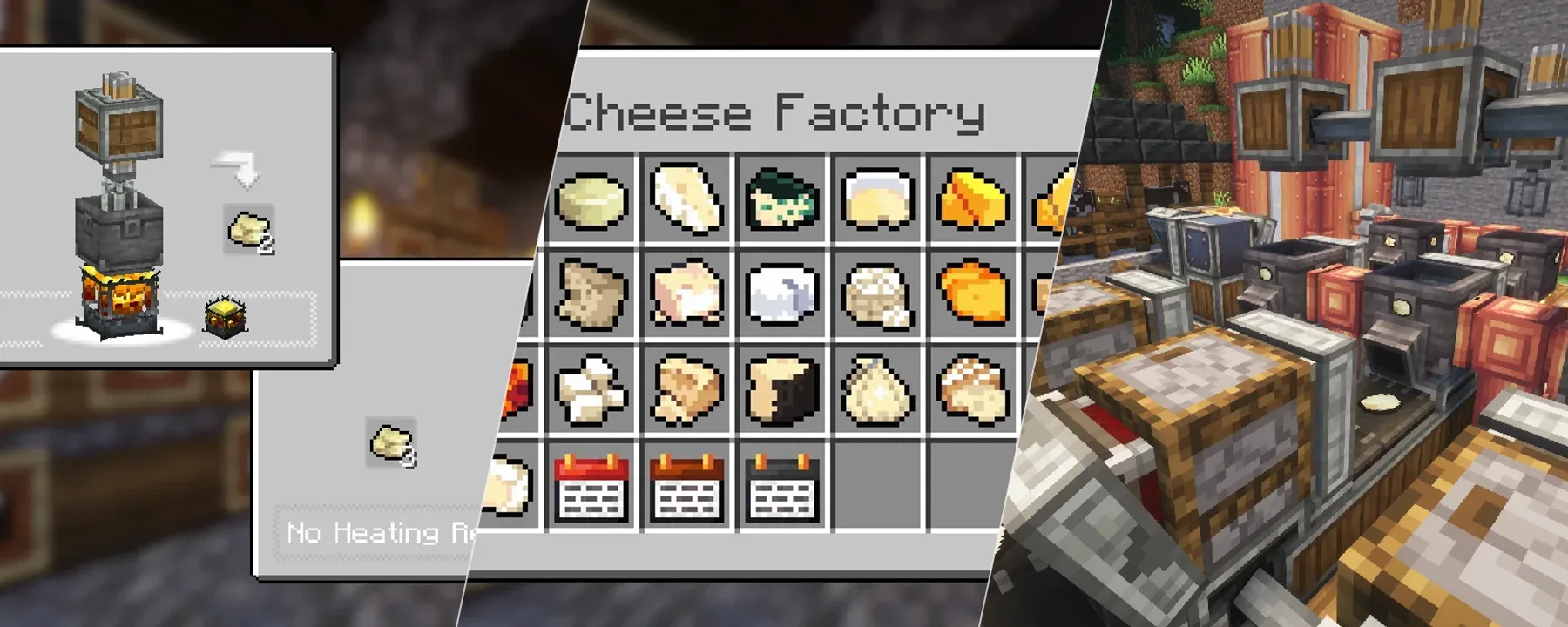 Create: Cheese Factory — Create: Cheese Factory screenshots 1–3