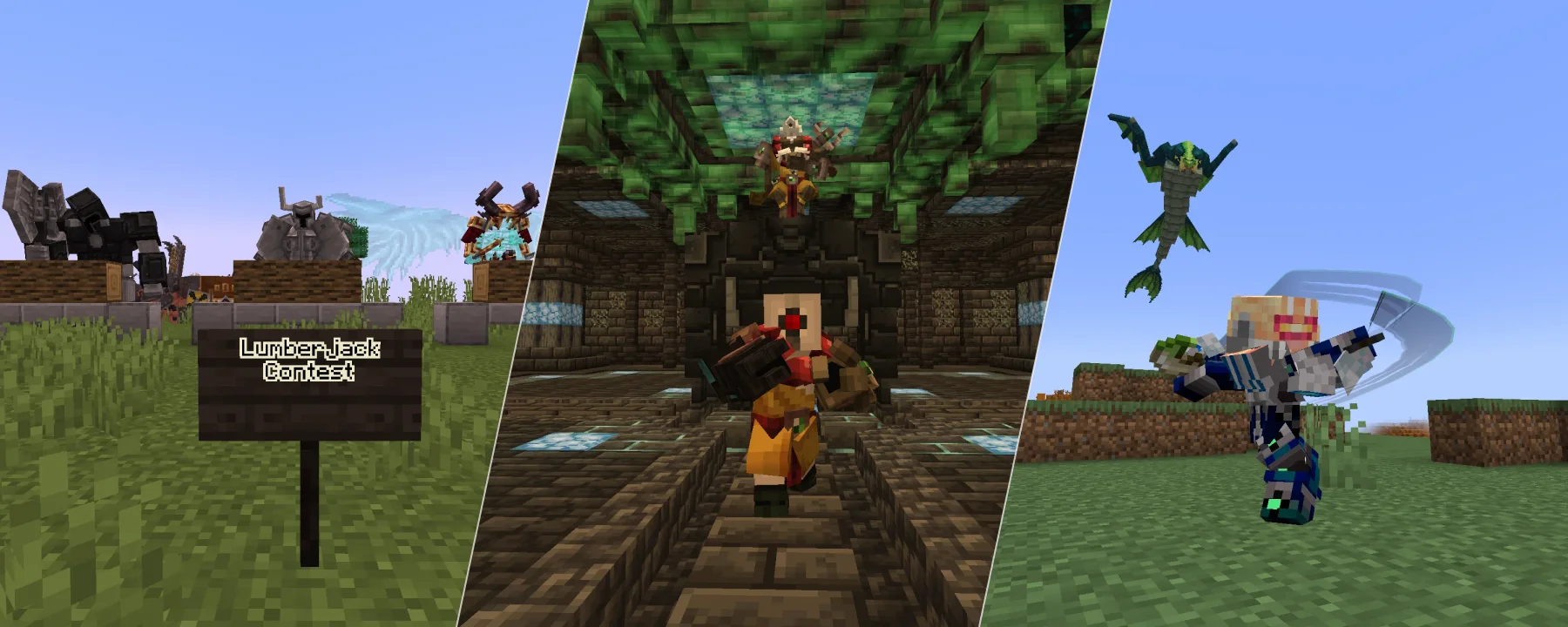Dual Guardian Axes (Mowzie's/EEEAB's Mobs + Weapons of Miracles/Epic Fight) — Dual Guardian Axes (Mowzie's/EEEAB's Mobs + Weapons of Miracles/Epic Fight) screenshots 1–3