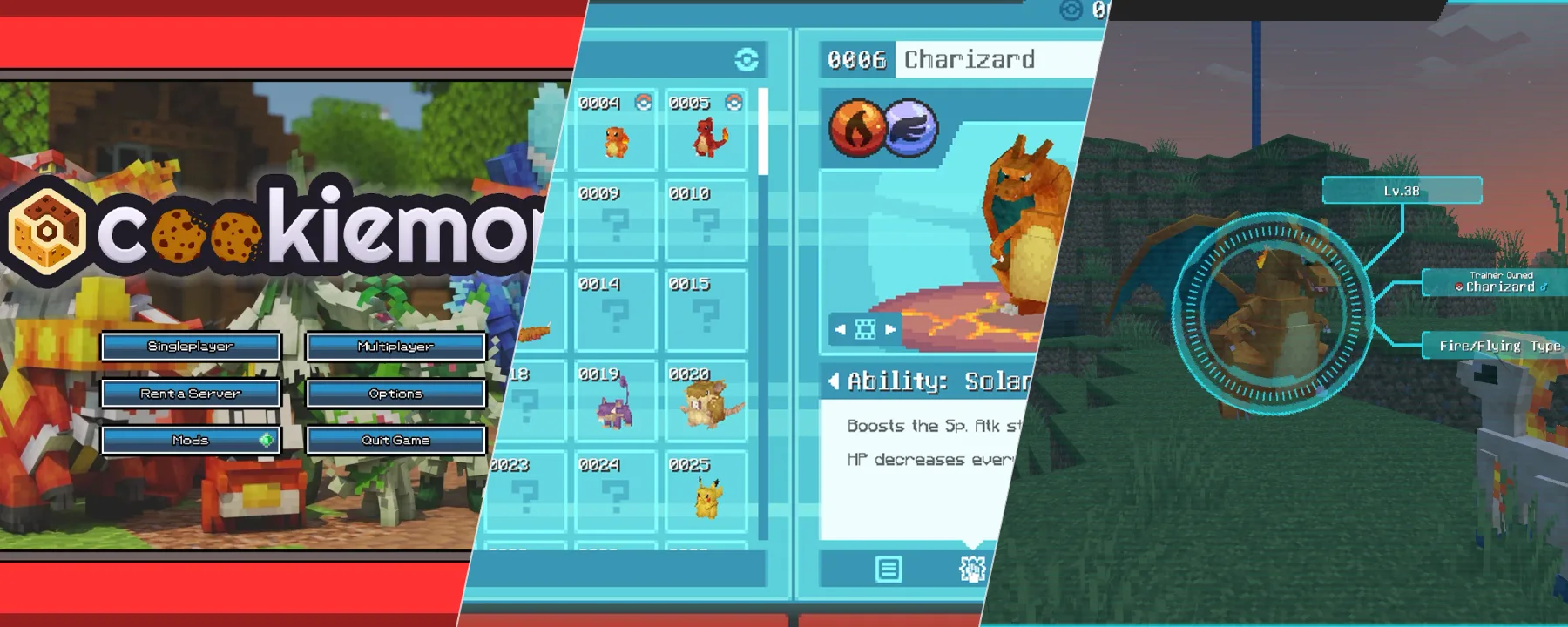 Cookiemon - Pokemon Cobblemon RPG & Cookies — Cookiemon - Pokemon Cobblemon RPG & Cookies screenshots 1–3
