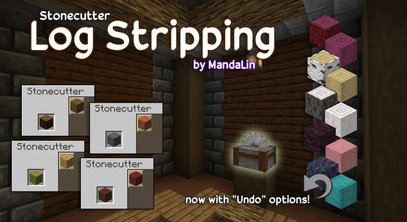 Log Stripping — Log Stripping via Stonecutter