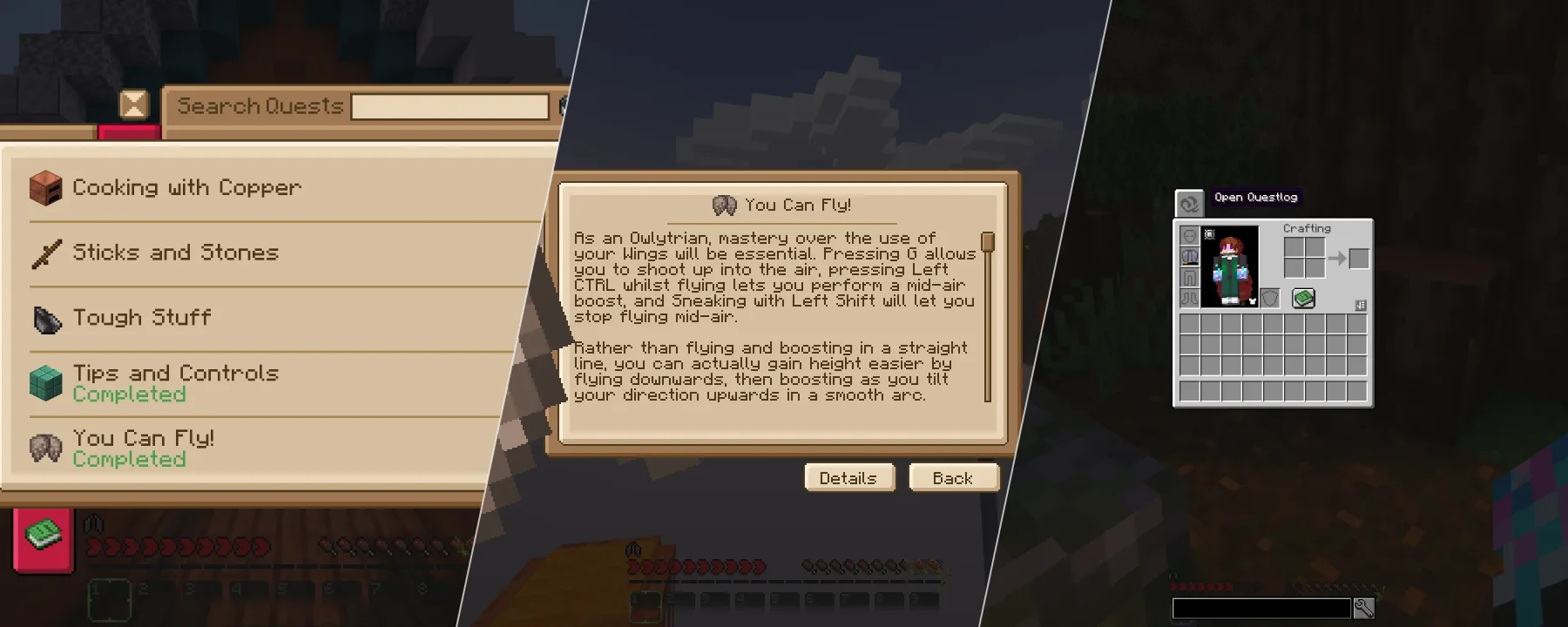 Questlog — Questlog screenshots 1–3