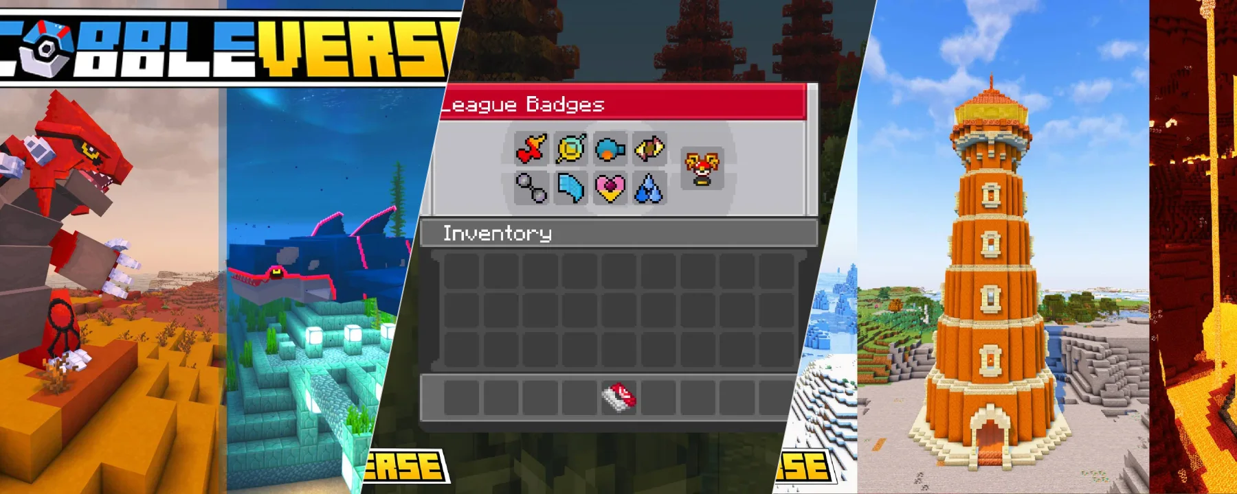 COBBLEVERSE - Pokemon Adventure [Cobblemon] — COBBLEVERSE - Pokemon Adventure [Cobblemon] screenshots 1–3