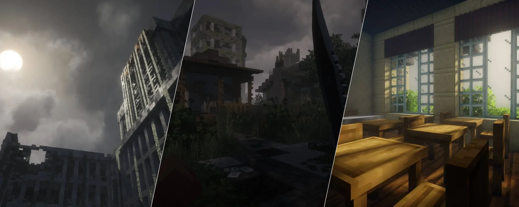 ChaosZPack [Lost Cities] Better Cities / Zombie Apocalypse /  Abandoned Structures / TacZ — ChaosZPack [Lost Cities] Better Cities / Zombie Apocalypse /  Abandoned Structures / TacZ screenshots 1–3