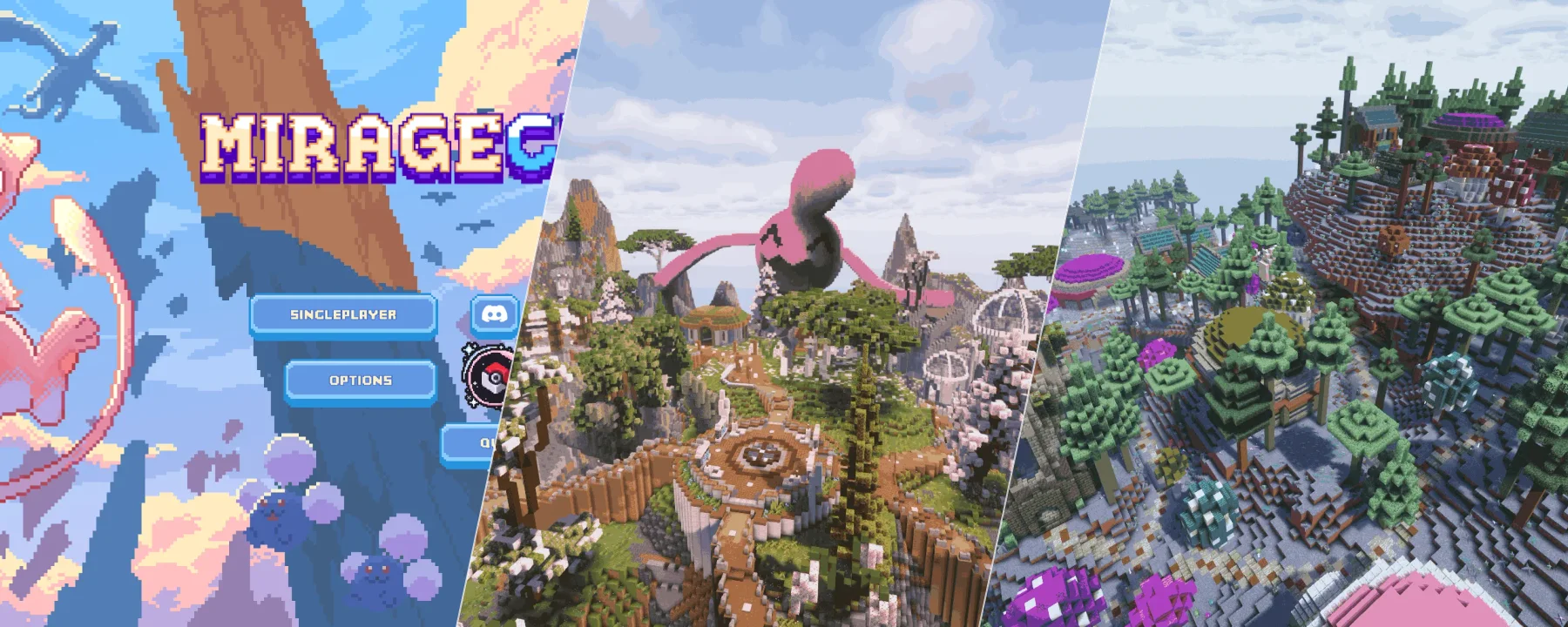 MirageCraft Cobblemon — MirageCraft Cobblemon screenshots 1–3