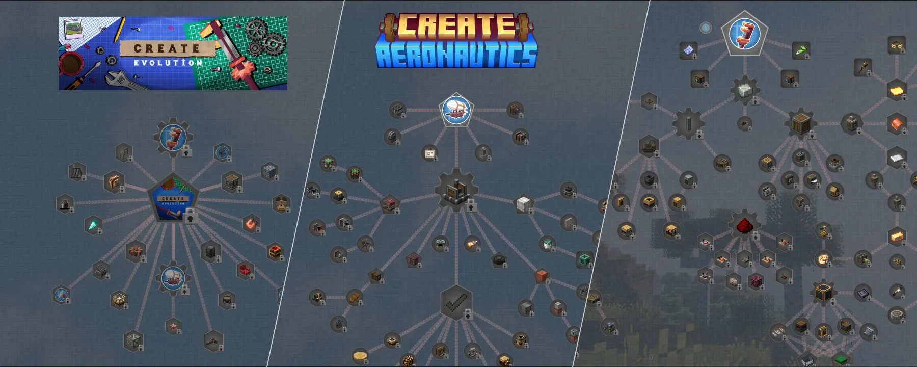 Create Evolution - With Quests! | +45 Create Addons & Create Aeronautics [NEW 1.21.1] — Create Evolution - With Quests! | +45 Create Addons & Create Aeronautics [NEW 1.21.1] screenshots 1–3