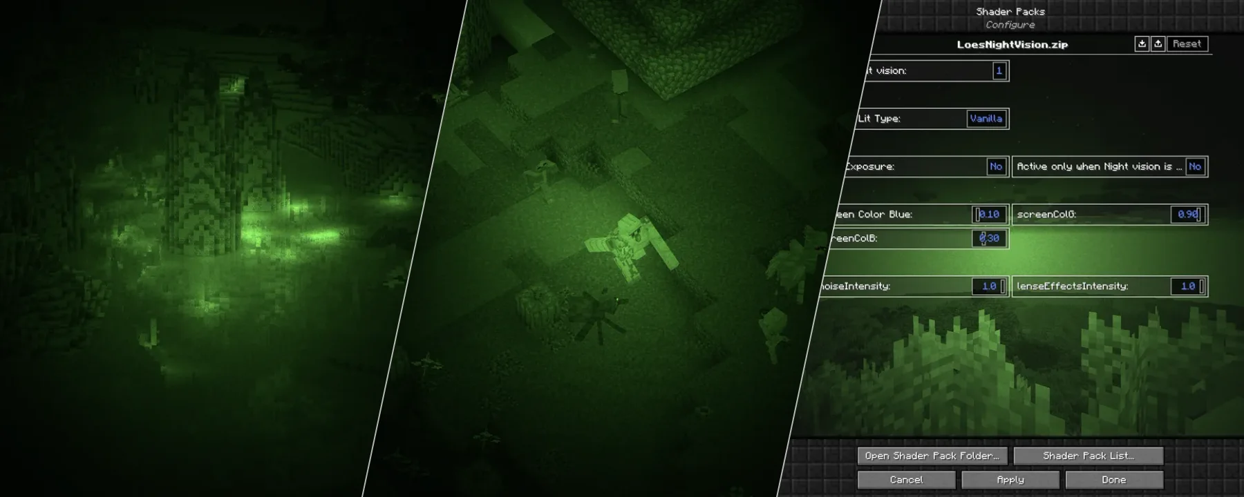 Loé's Night Vision — Loé's Night Vision screenshots 1–3