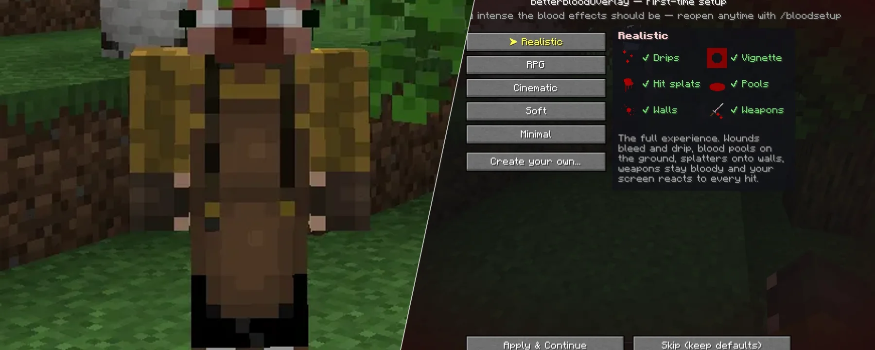Better Blood Overlay — Better Blood Overlay screenshots 1–2