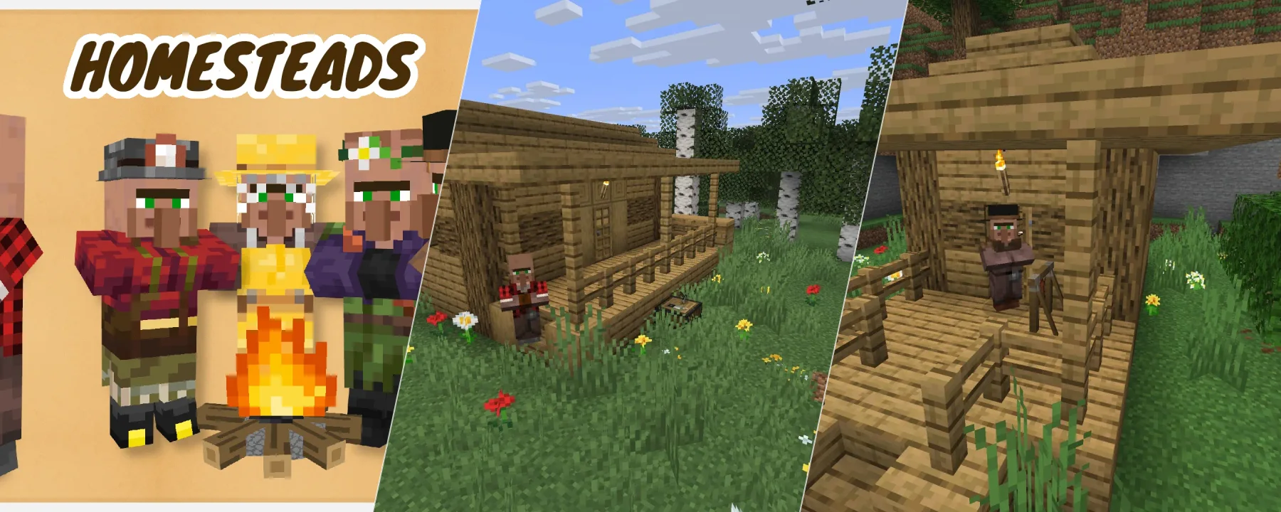 Homesteads - Villager Expansion & New Professions — Homesteads - Villager Expansion & New Professions screenshots 1–3