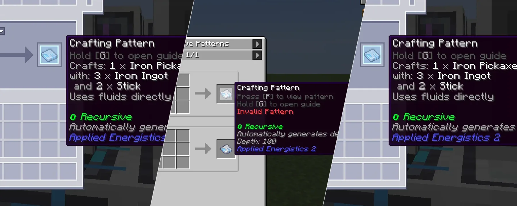 Recursive AE2 Pattern Provider — Recursive AE2 Pattern Provider screenshots 1–3