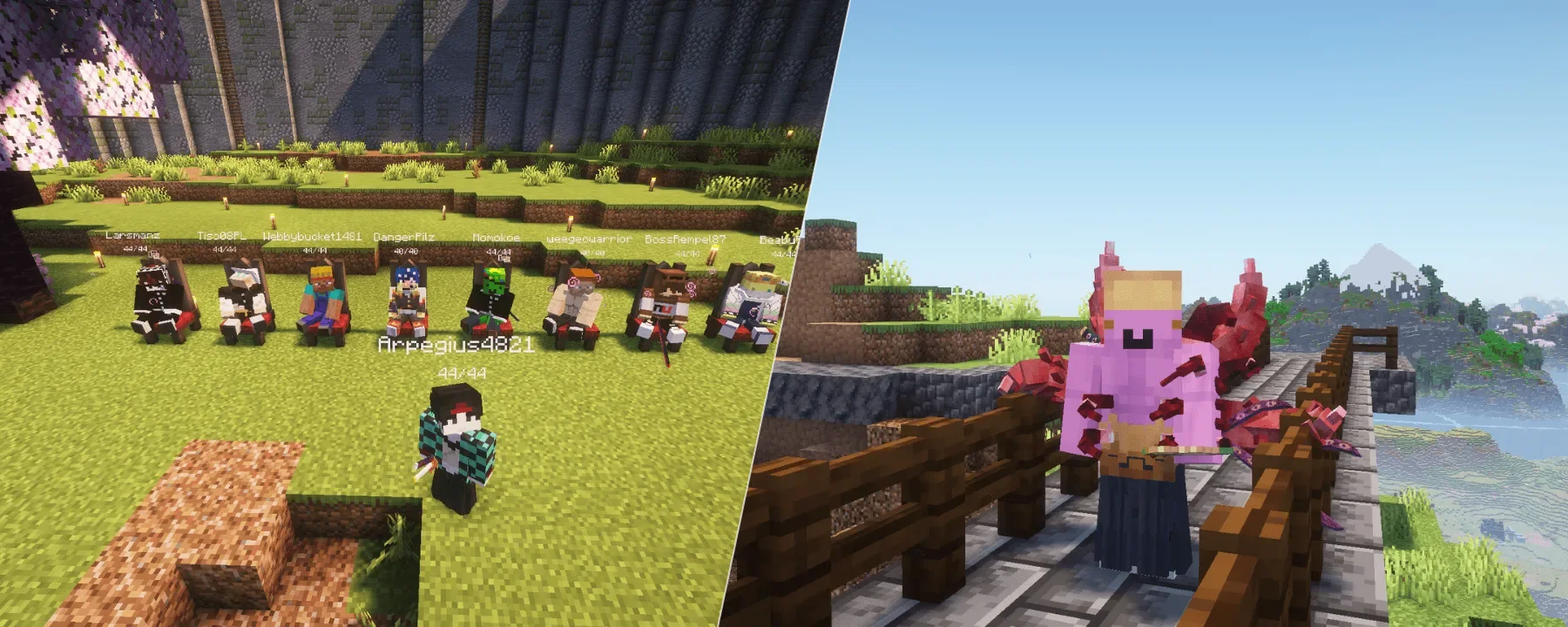 TasteTheSno's Demon Slayer SMP — TasteTheSno's Demon Slayer SMP screenshots 1–2