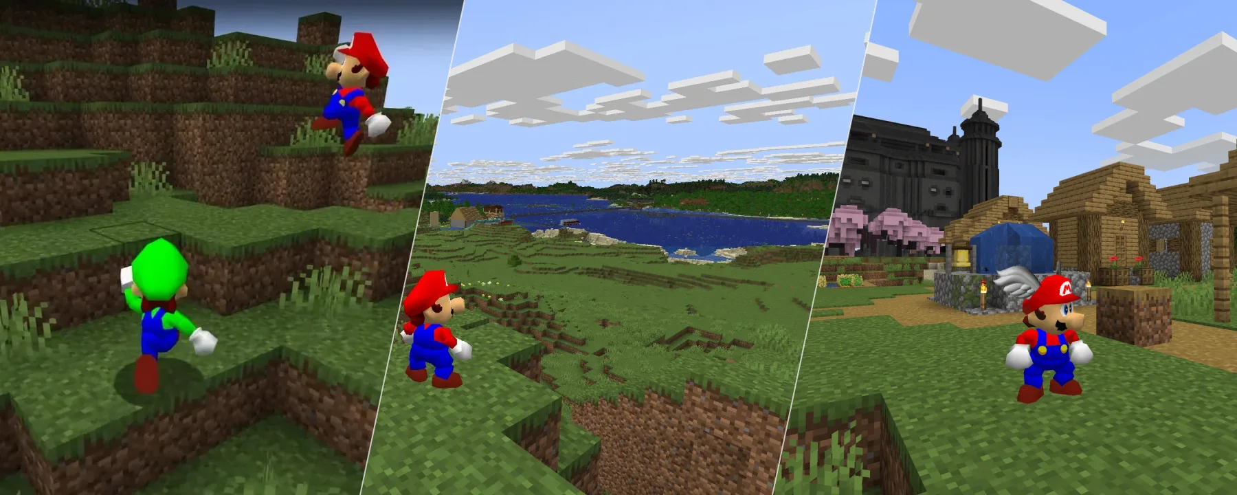 Super Mariocraft 64 — Super Mariocraft 64 screenshots 1–3