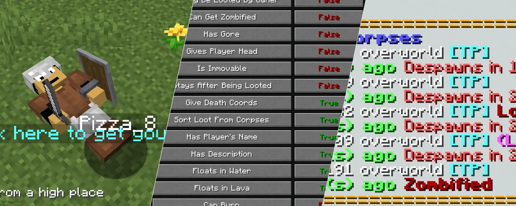 Player Corpses [Datapack] — Player Corpses [Datapack] screenshots 1–3