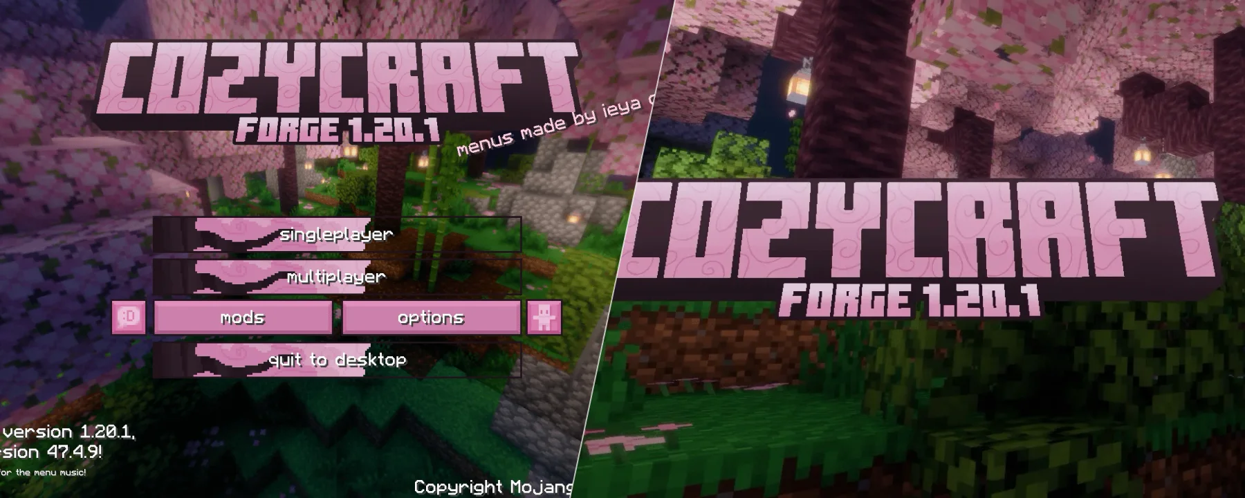 cozycraft: a cozy fun experience — cozycraft: a cozy fun experience screenshots 1–2