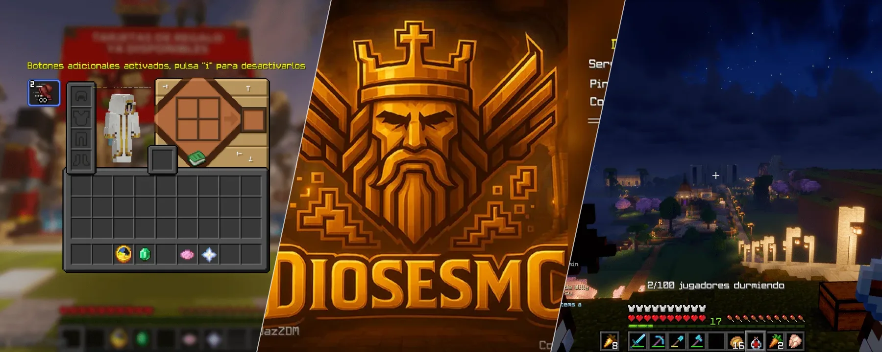 DiosesMC - Enhanced (Unofficial) - ExoTeam — DiosesMC - Enhanced (Unofficial) - ExoTeam screenshots 1–3