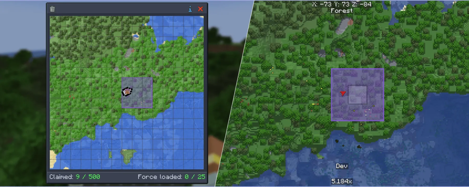 FTB Chunks x Xaero's Compat — FTB Chunks x Xaero's Compat screenshots 1–2