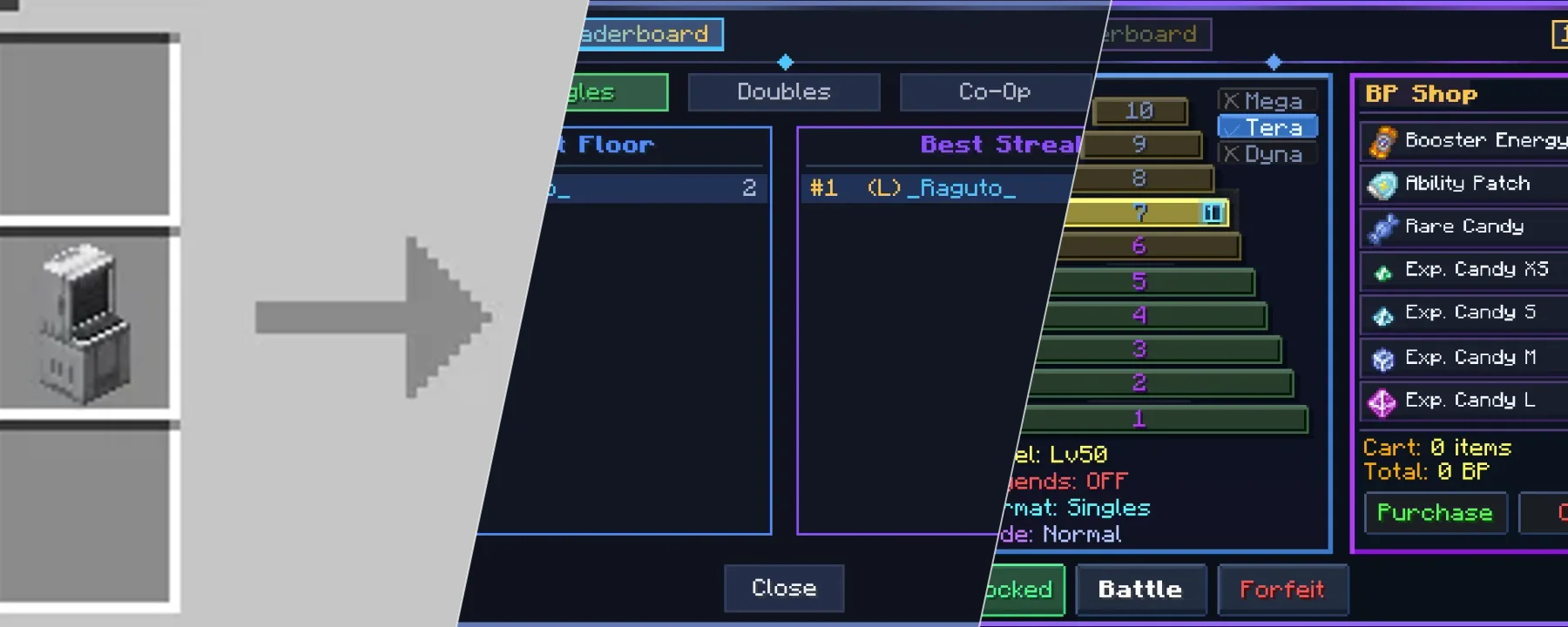 Cobblemon Battle Tower — Cobblemon Battle Tower screenshots 1–3