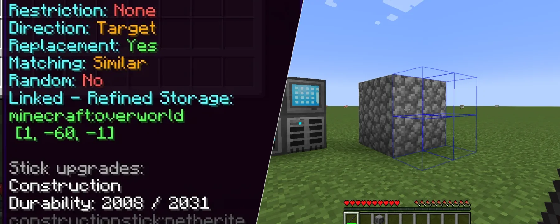 Refined Construction Sticks — Refined Construction Sticks screenshots 1–2