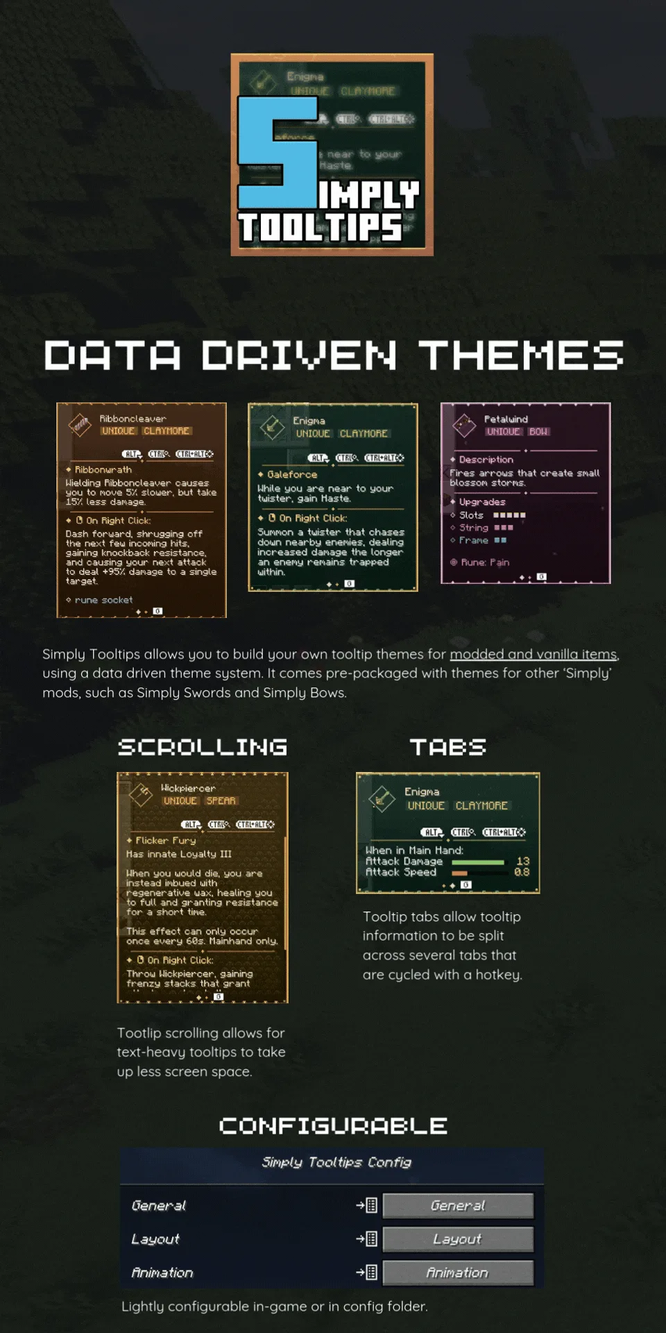 Simply Tooltips — Simply Tooltips screenshot