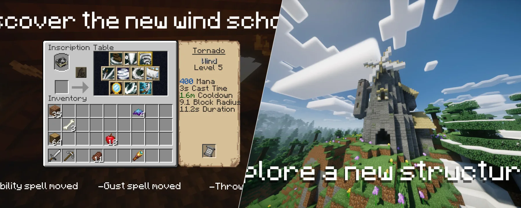 Wind's Spellbooks : Iron's Spells 'n Spellbooks Addon — Wind's Spellbooks : Iron's Spells 'n Spellbooks Addon screenshots 1–2