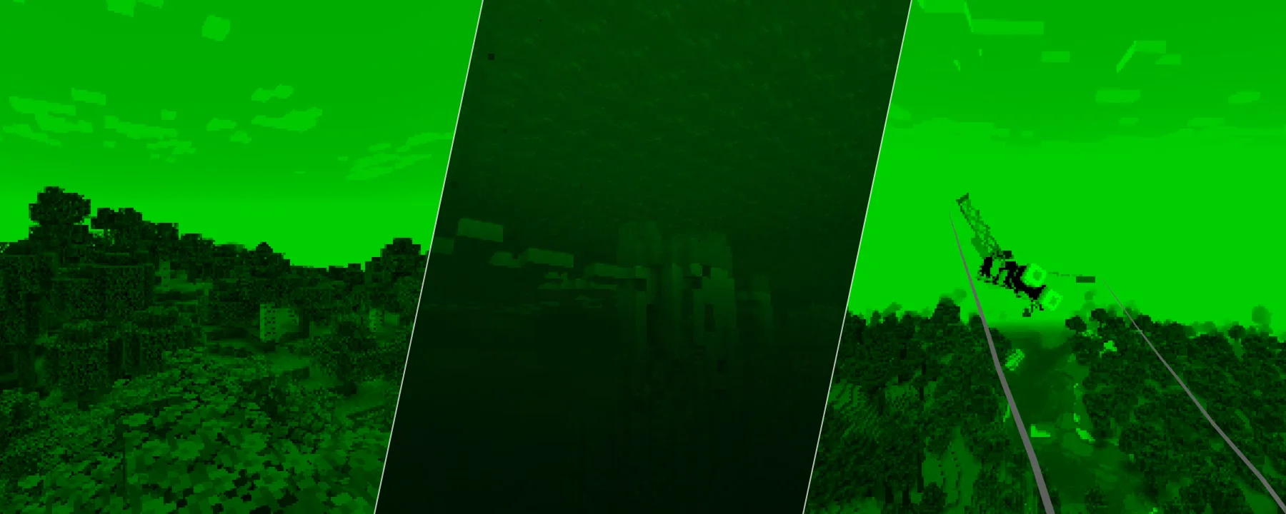 CreeperVision Shaderpack — CreeperVision Shaderpack screenshots 1–3