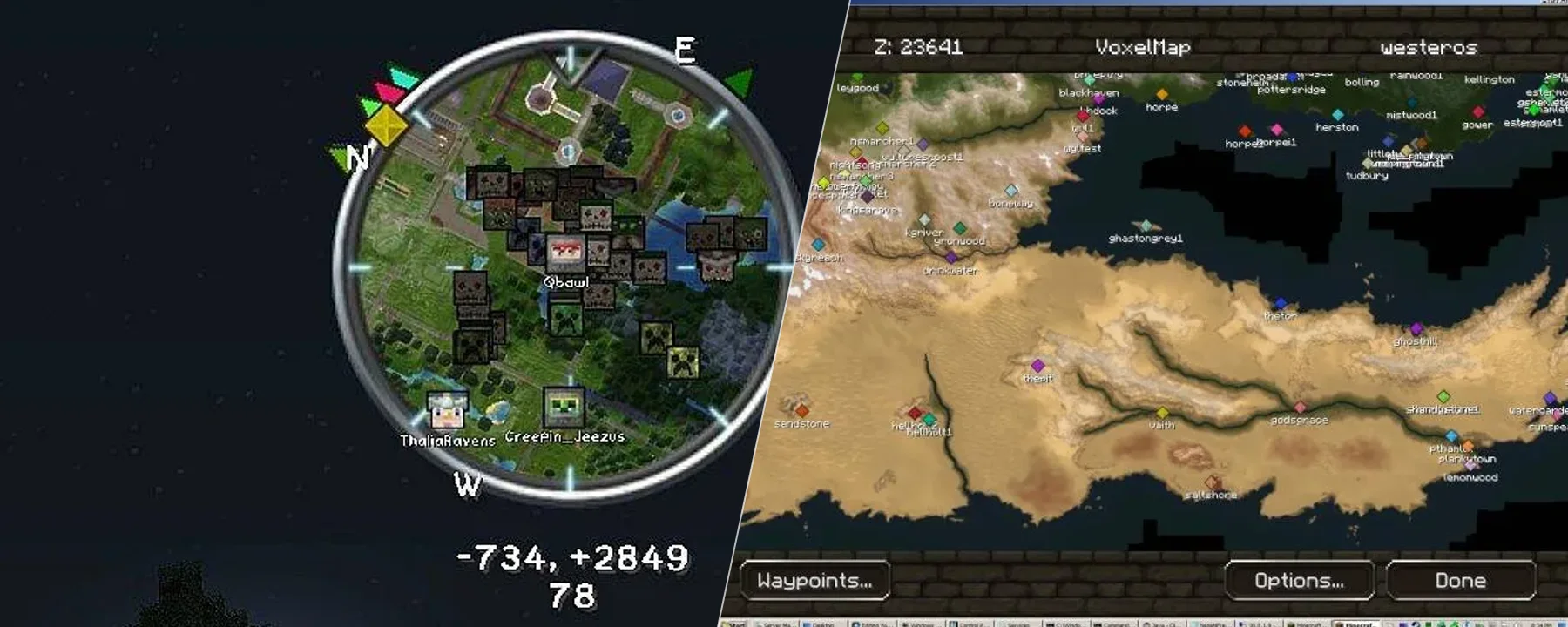 VoxelMap — VoxelMap screenshots 1–2
