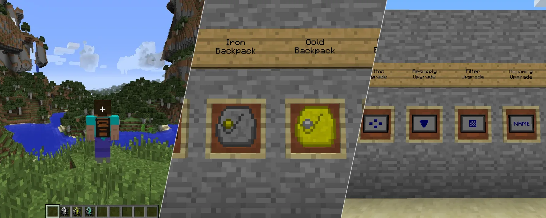 Iron Backpacks — Iron Backpacks screenshots 1–3