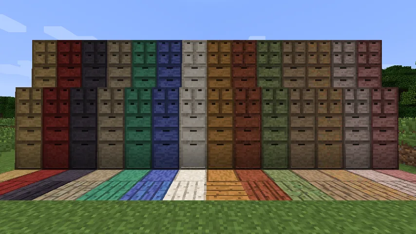 Storage Drawers: Biomes O' Plenty Pack — Available Blocks