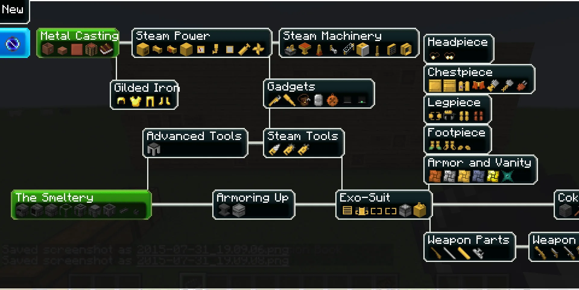 Evolving Technology — Tier 1 Tech Tree