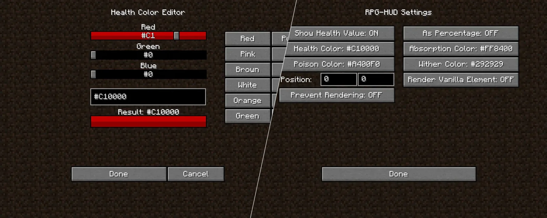 RPG-Hud [Forge] — RPG-Hud [Forge] screenshots 1–2