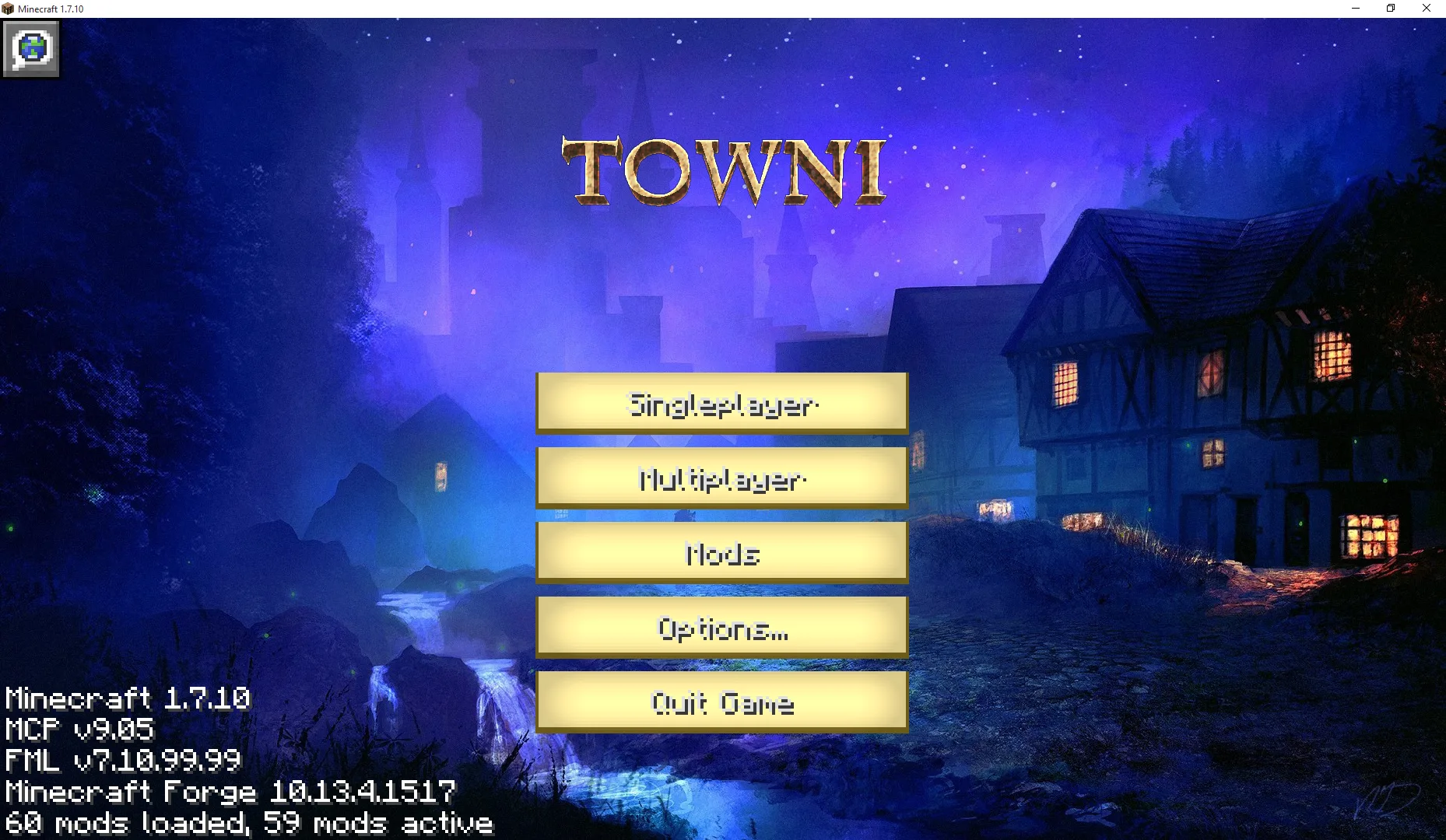 Towni — Main menu