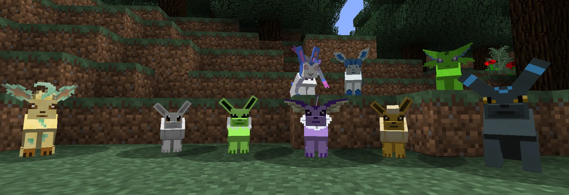 Pokécube Mobs — Eeveelutions