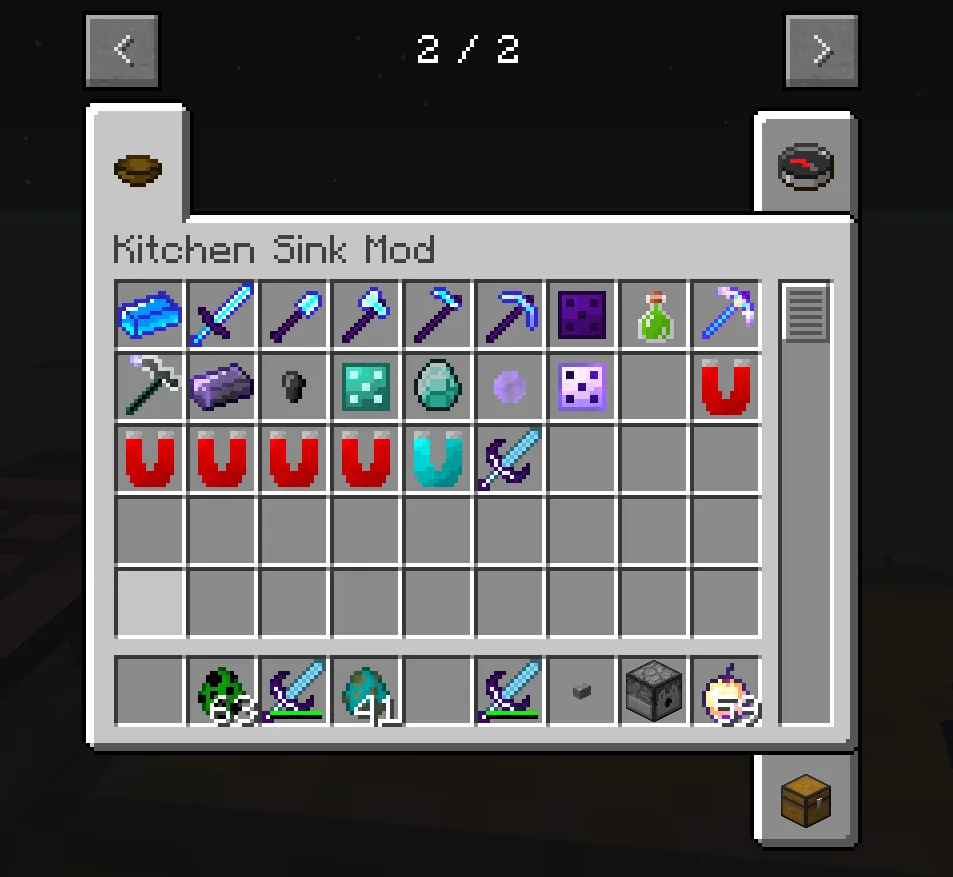 Kitchen Sink — Creative tab