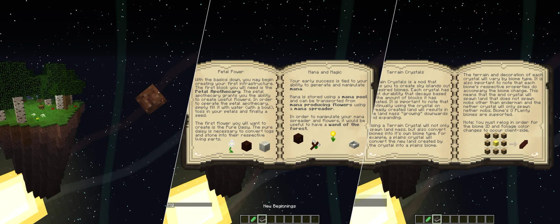New Beginning — New Beginning screenshots 1–3