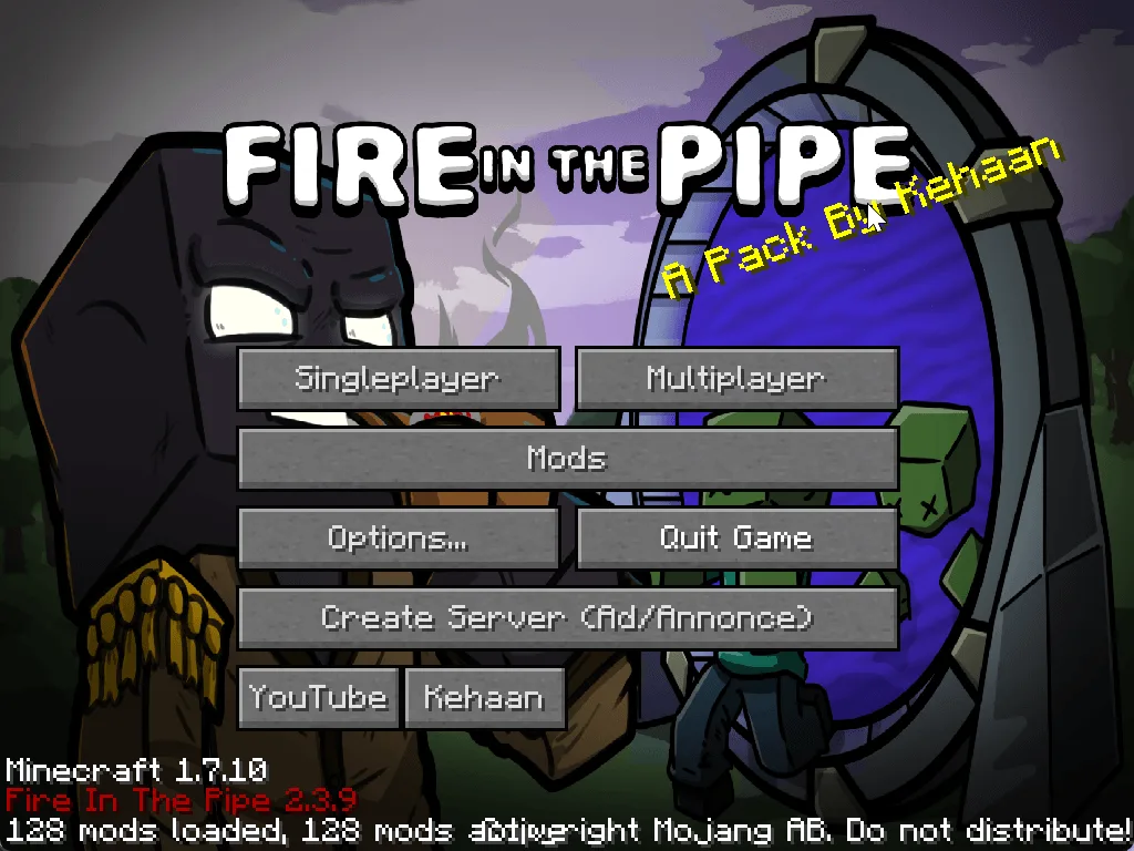 Fire In The Pipe 2 — Menu