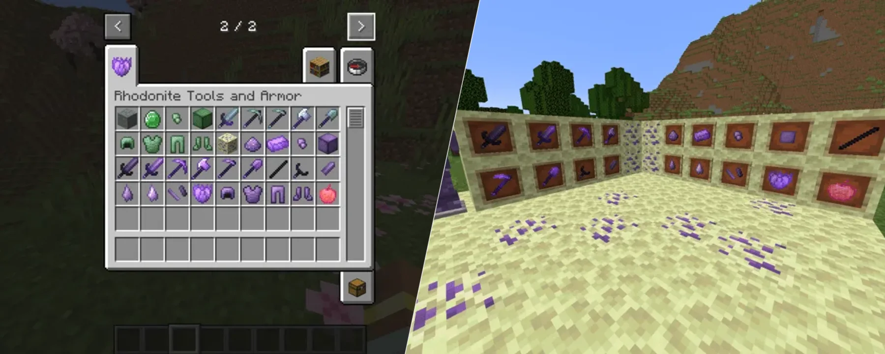 Rhodonite - Tools & Armour — Rhodonite - Tools & Armour screenshots 1–2