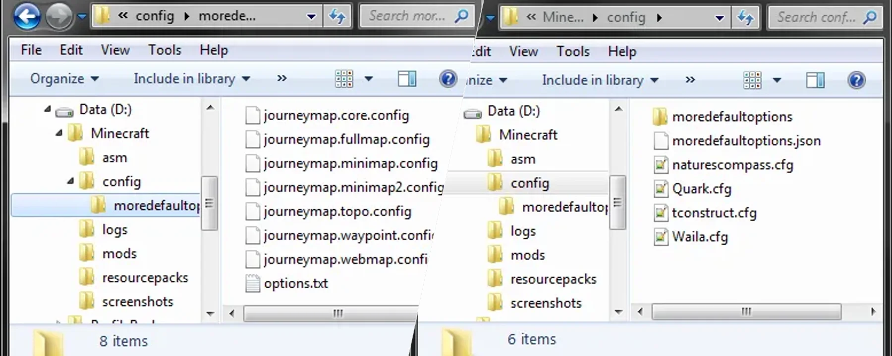 More Default Options — More Default Options screenshots 1–2