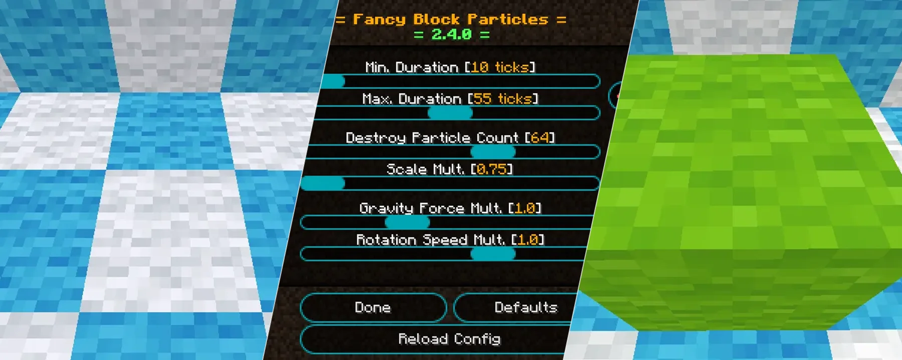 Fancy Block Particles — Fancy Block Particles screenshots 1–3