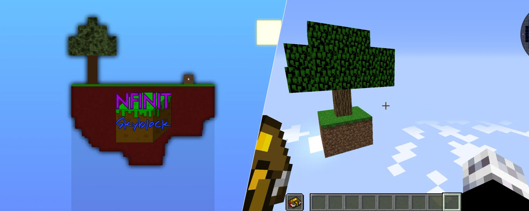 NFINIT Skyblock — NFINIT Skyblock screenshots 1–2