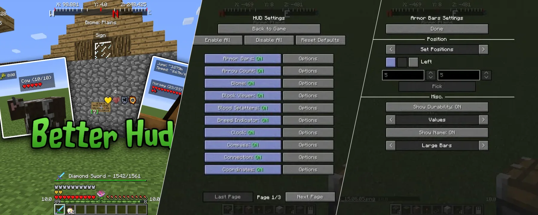 Better HUD — Better HUD screenshots 1–3