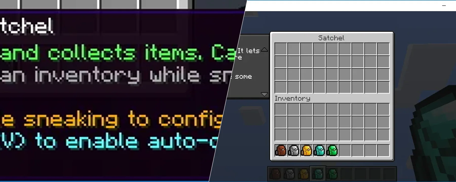 CoFH: Vanilla+ Satchels — CoFH: Vanilla+ Satchels screenshots 1–2