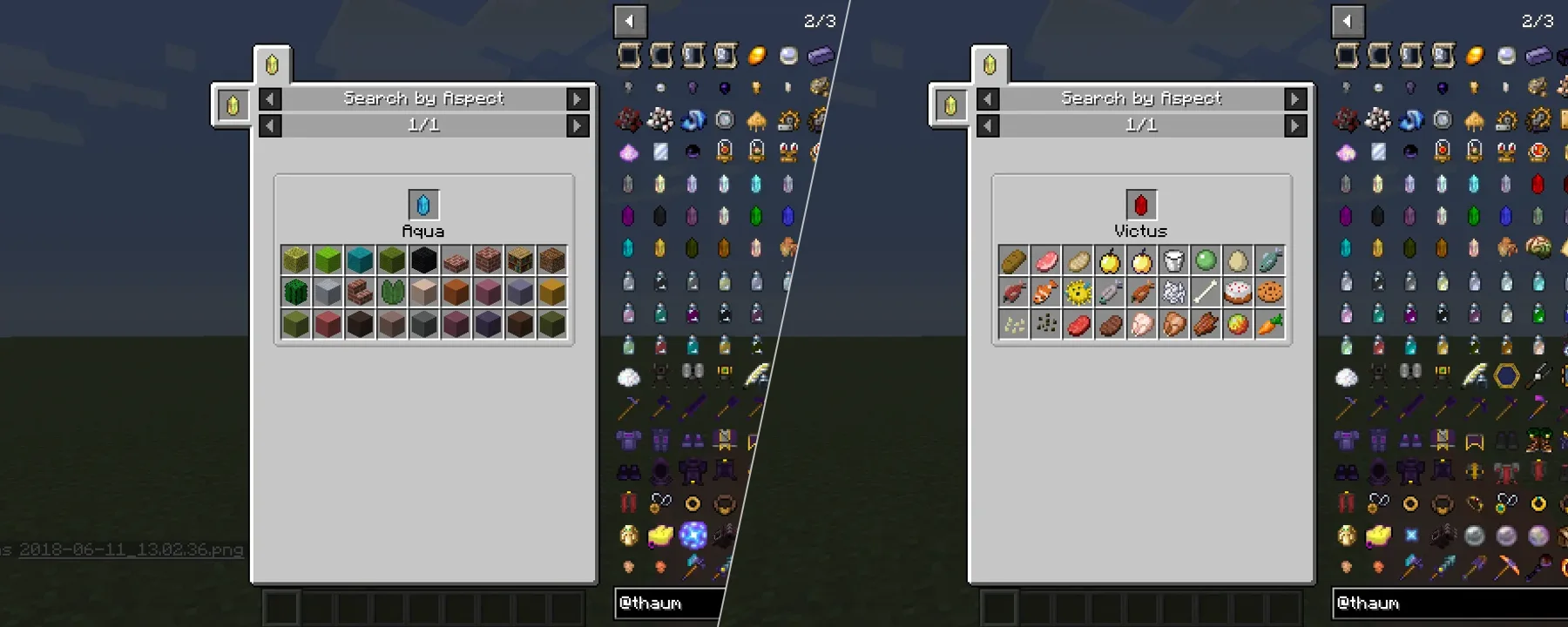Thaumcraft 6 Aspects for JEI — Thaumcraft 6 Aspects for JEI screenshots 1–2