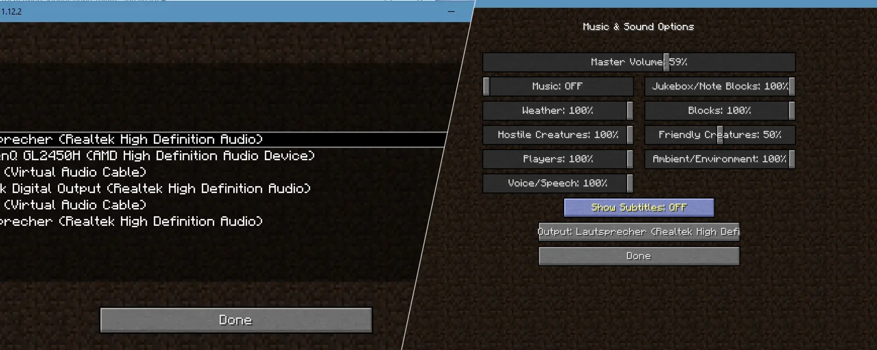 Sound Device Options — Sound Device Options screenshots 1–2