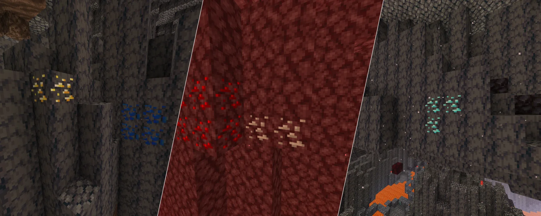 Nether Ores Plus+ — Nether Ores Plus+ screenshots 1–3