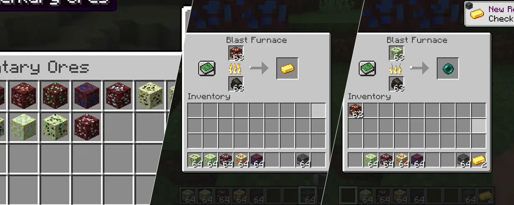 Elementary Nether and End Ores — Elementary Nether and End Ores screenshots 1–3