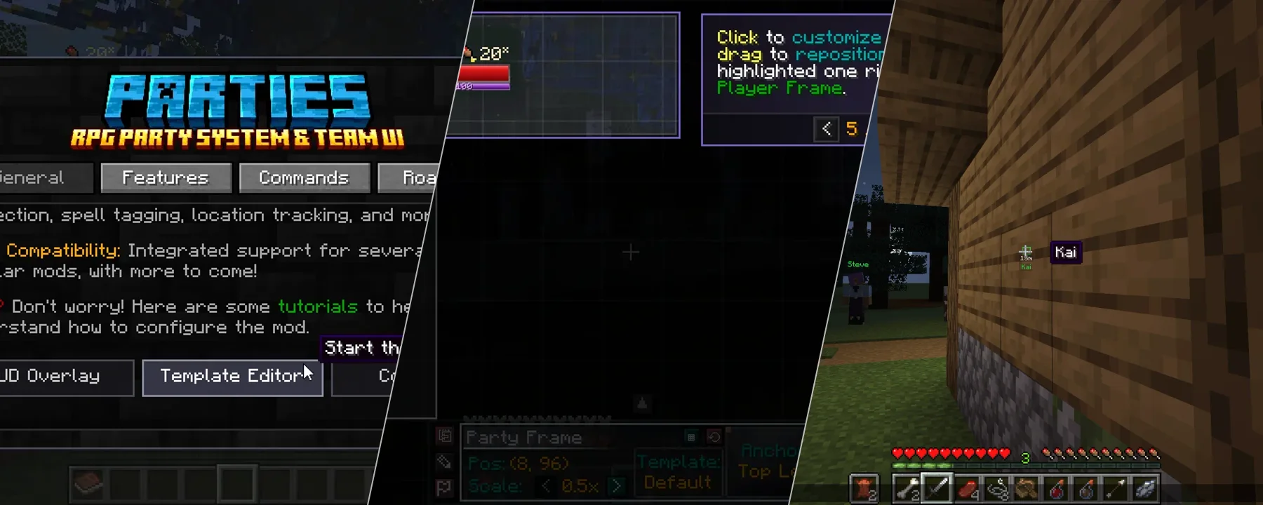 Parties: RPG Party System & Team UI — Parties: RPG Party System & Team UI screenshots 1–3