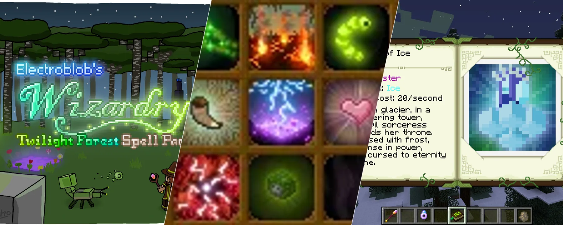 Electroblob's Wizardry: Twilight Forest Spell Pack — Electroblob's Wizardry: Twilight Forest Spell Pack screenshots 1–3