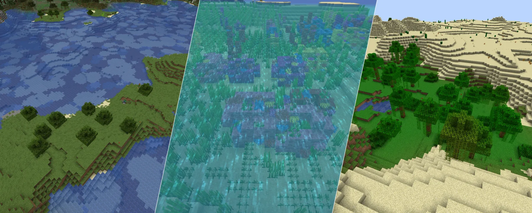 Vanilla+ Biomes — Vanilla+ Biomes screenshots 1–3