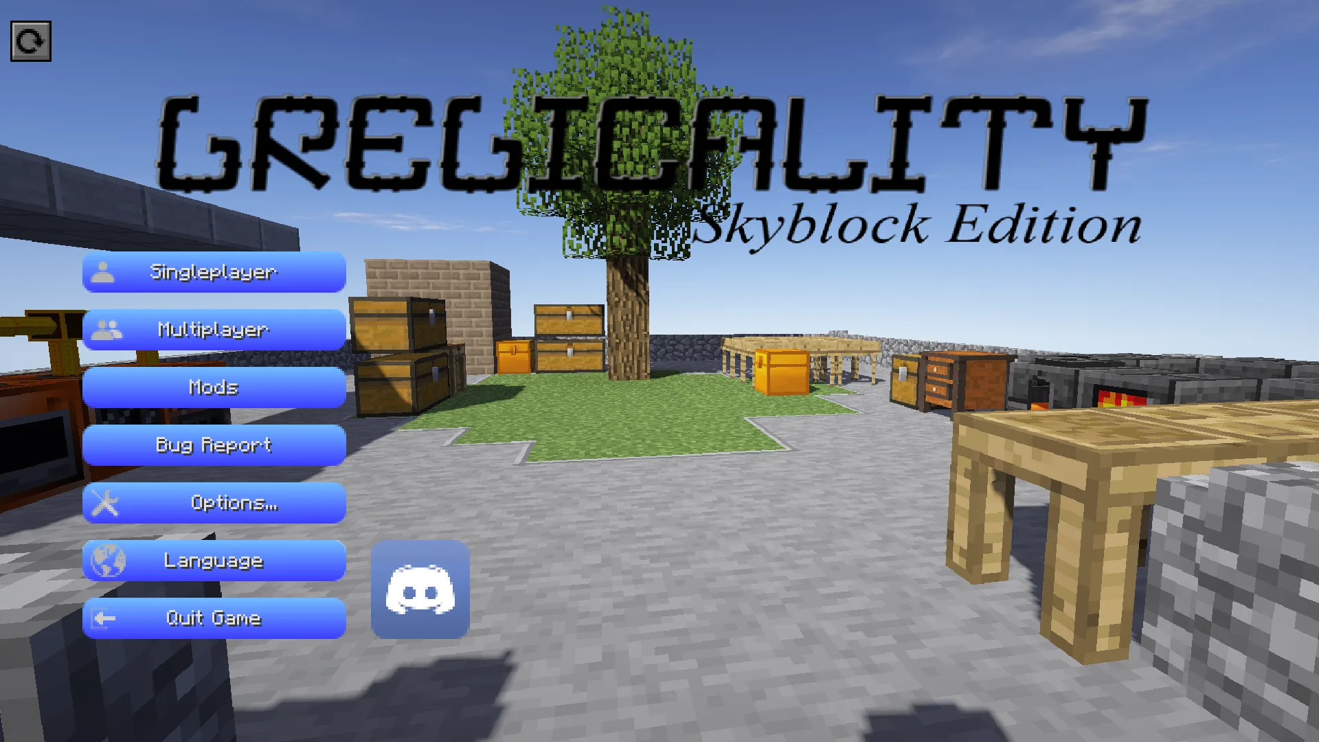 Gregicality Skyblock Edition — Main Menu