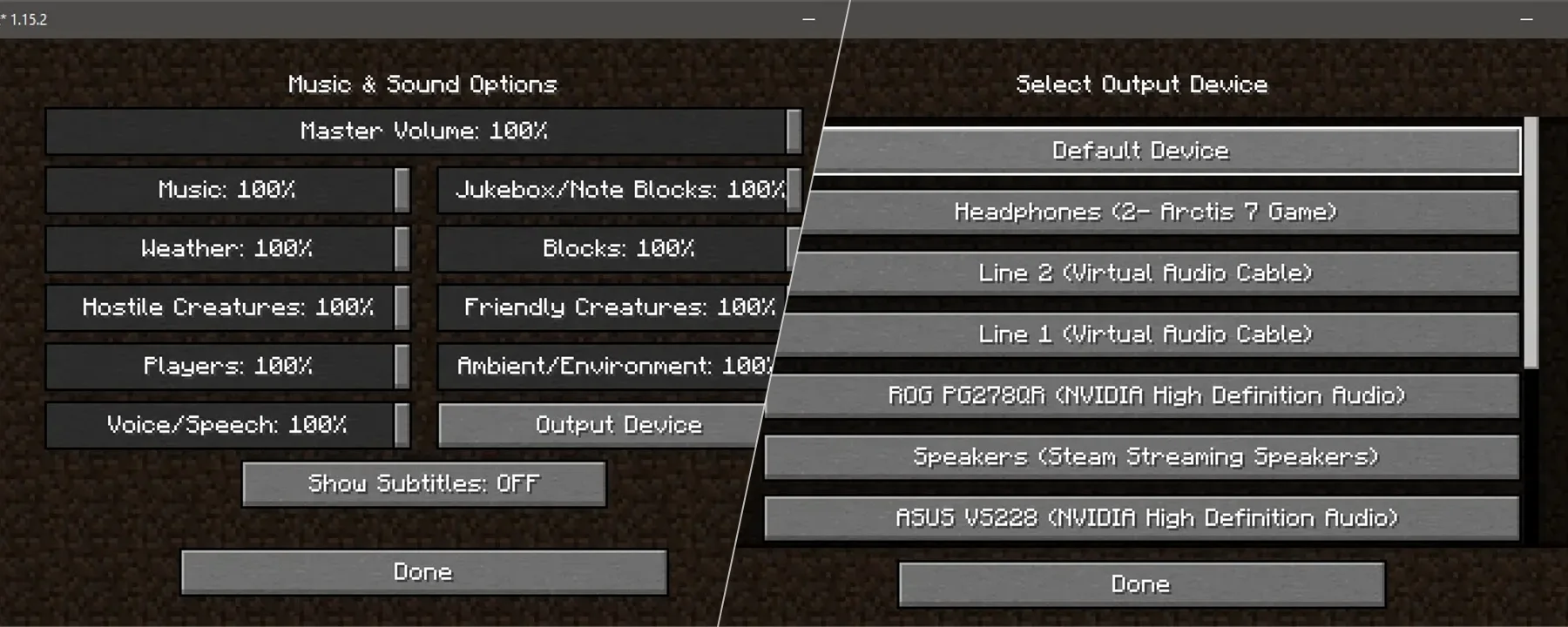 Audio Output — Audio Output screenshots 1–2