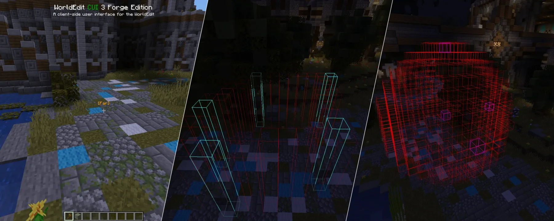 WorldEditCUI Forge Edition 3 — WorldEditCUI Forge Edition 3 screenshots 1–3